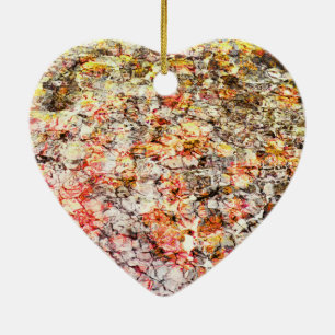 Cool, modern, colourful abstract background ceramic ornament