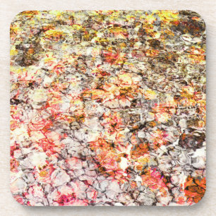 Cool, modern, colourful abstract background coaster