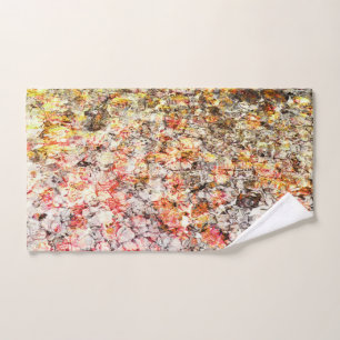 Cool, modern, colourful abstract background hand towel