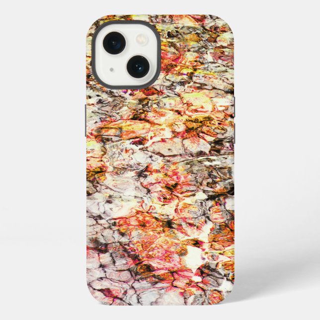 Cool, modern, colourful abstract background iPhone case (Back)