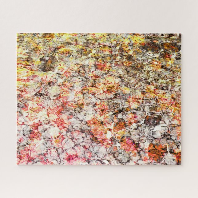 Cool, modern, colourful abstract background jigsaw puzzle (Horizontal)