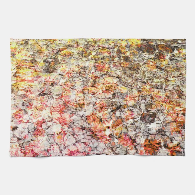 Cool, modern, colourful abstract background kitchen towel (Horizontal)