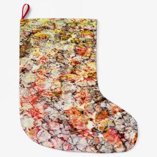 Cool, modern, colourful abstract background large christmas stocking