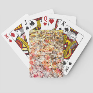 Cool, modern, colourful abstract background playing cards