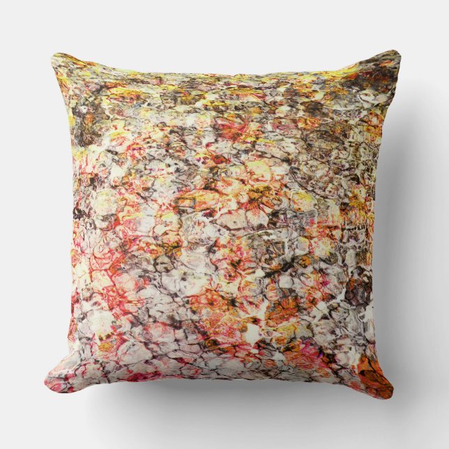 Cool, modern, colourful abstract background throw pillow (Front)