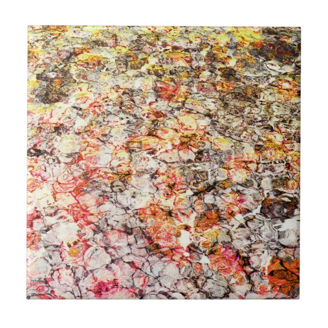 Cool, modern, colourful abstract background tile (Front)