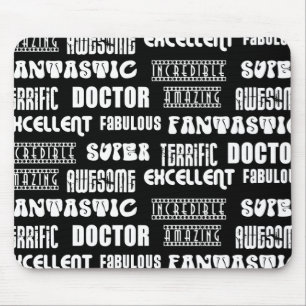 Cool Modern Design for Doctors : Positive Words Mouse Pad