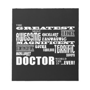 Cool Modern Fun Doctors Greatest Doctor World Ever Notepad