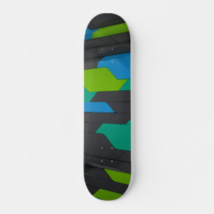 Cool Modern Geometric Abstract Pattern Skateboard