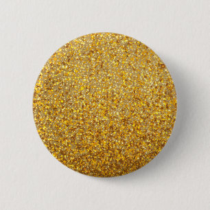 COOL MODERN GOLD WITH GLITTER 2 INCH ROUND BUTTON