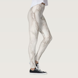 Cool modern grey marble stone  leggings