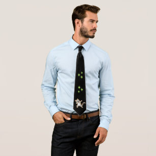 Cool Modern Hipster Grey Cat Tie