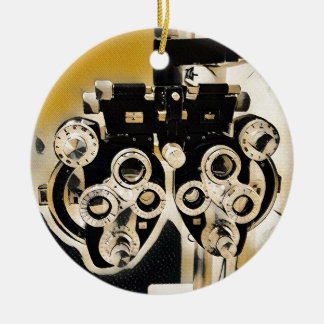 Cool Modern Optometrists Phoroptor Lenses Ceramic Ornament