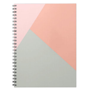 Cool modern pastel colours abstract pattern notebook