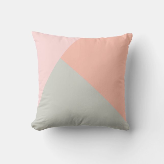 Cool modern pastel colours abstract pattern outdoor pillow (Front)