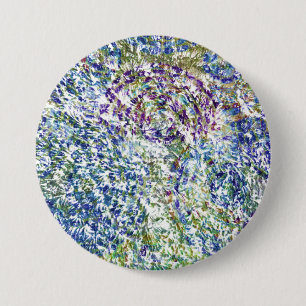 Cool, modern, trendy colourful abstract background 3 inch round button