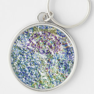 Cool, modern, trendy colourful abstract background keychain