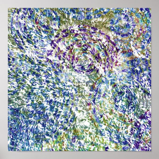 Cool, modern, trendy colourful abstract background poster (Front)