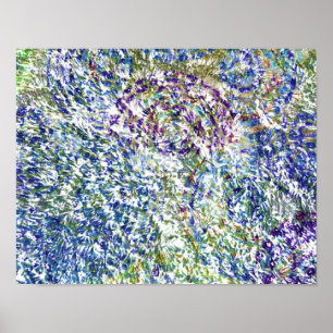 Cool, modern, trendy colourful abstract background poster