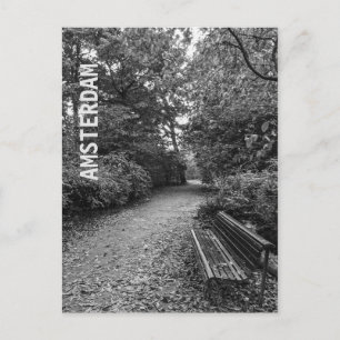 Cool modern unique Amsterdam park Postcard