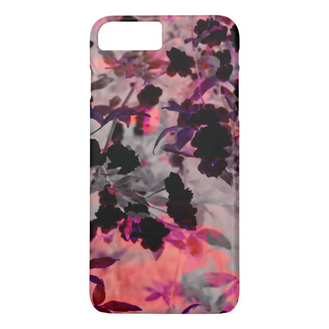 Cool modern unique floral flower pattern design Case-Mate iPhone case (Back)