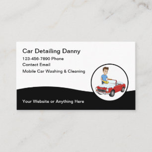 Cool Moderne Lavage de voiture Détail Cartes de vi