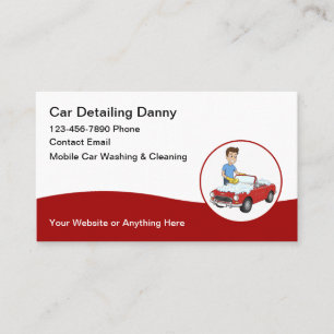 Cool Moderne Lavage de voiture Détail Cartes de vi