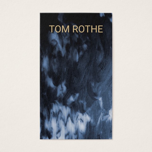 Cool moderne noir blanc peint Abstrait (Devant)