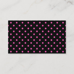 cool, moderne, pois rose carte de profil noir