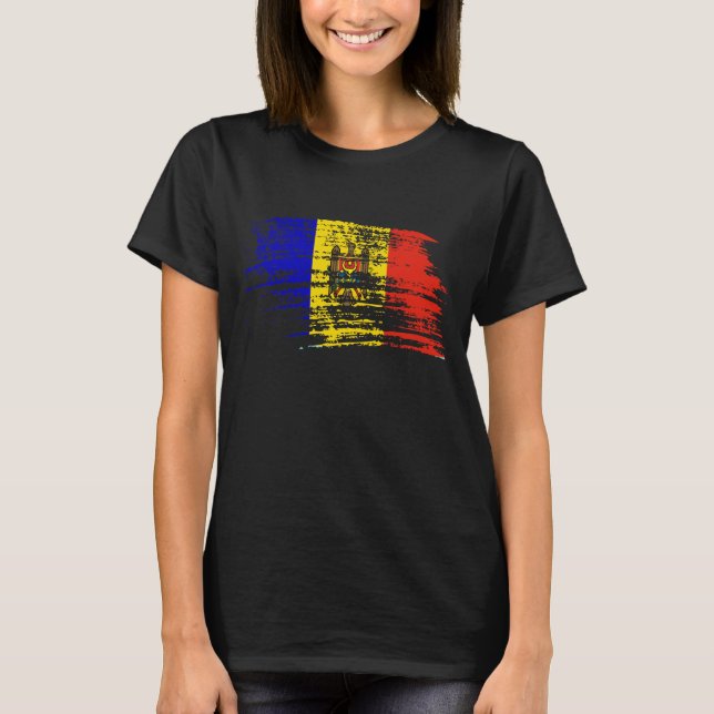 Cool Moldovan flag design T-Shirt (Front)