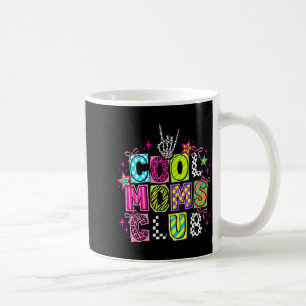 Cool Mom Club Retro Leopard Disco Hand Fun Humour Coffee Mug
