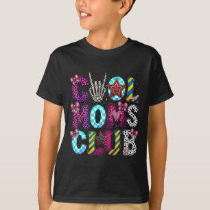 Cool mom club retro leopard disco hand fun humour  T-Shirt