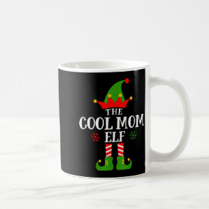 Cool Mom Elf Funny Matching Family Christmas Pajam Coffee Mug