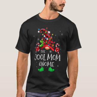 Cool Mom Gnome Buffalo Plaid Matching Family Chris T-Shirt