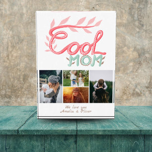 Cool Mom Hand Lettering Mother`s Day 4 Photo Block