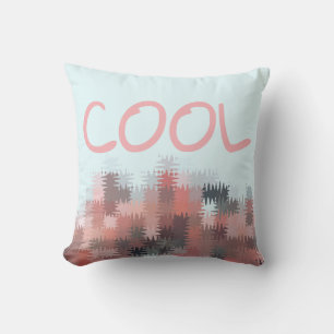 COOL MOM Multicolor Customizable Throw Pillow