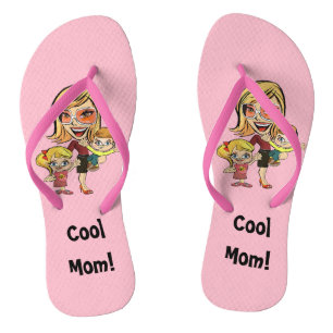 Cool Mom Pink Flip Flops