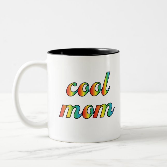 Cool Mom Two-Tone Coffee Mug (Left)
