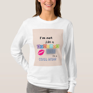 "Cool Mom Vibes" Long Sleeve Tee" T-Shirt