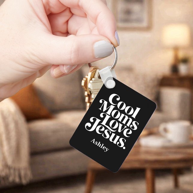 Cool Moms Love Jesus Keychain (Creator Uploaded)