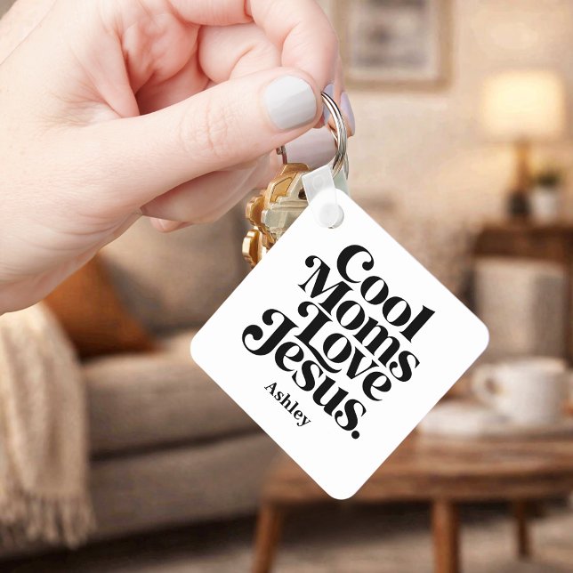 Cool Moms Love Jesus Keychain (Creator Uploaded)