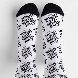 Cool Moms Love Jesus Socks