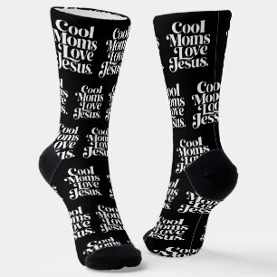 Cool Moms Love Jesus Socks