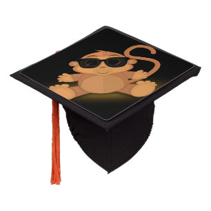 Cool Monkey Graduation Cap Topper