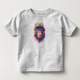 Cool Monkey Hat Graphic T-Shirt