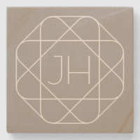 Cool Monogram, Hip Logo Style Vibe | Grey & White