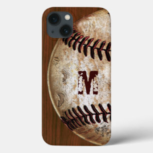 Cool Monogram, Number Baseball iPhone 6S Cases