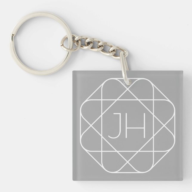 Cool monogram, style vibe | Grey & White (Devant)