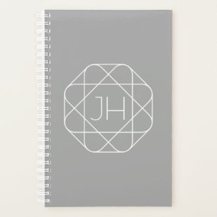 Cool monogram, style vibe Grey & White