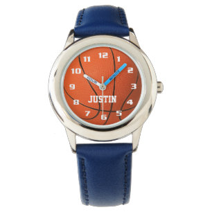 Cool Monogram with Name Awesome fun Basketball Watch